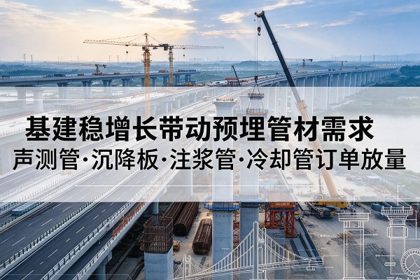 寿宁基建稳增长带动预埋监测管材需求,声测管、沉降板、注浆管订单持续放量