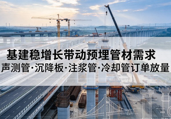 寿宁基建稳增长带动预埋监测管材需求，声测管、沉降板、注浆管订单持续放量